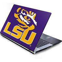 Skinit Decal Laptop Skin for Generic 15in Laptop (13.7in X 9.5in) - Officially Licensed College LSU Tiger Eye Purple Design