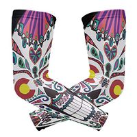 Anyangquji Sugar Skull with Colorado Flag Eyes Arm Sleeve Protectiv for Man Elbow Brace for Arthritis (1 Pair)
