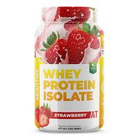 About Time Whey Isolate Protein, Non-GMO, All Natural, Lactose/Gluten Free, 24g of Protein Per Serving (Strawberry - 2 Pounds)