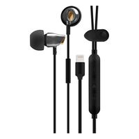 VIOTEK Aqua Stereo Earbuds for iPhone: Powerful 105dB; Dynamic & Digital Sound (Black)