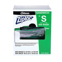 Ziploc Sandwich Bags, Easy Open Tabs, 500 Count