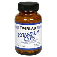 Twinlab Potassium Caps with Potassium Aspartate, 180 Capsules