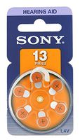 Sony 13/PR48 Zink Air Hearing Aid Battery 1.4v