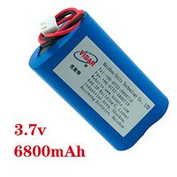 Rechargeable Lithium Ion Battery Pack - VIDAR 3.7V 6800mAh High Capacity Li-ion Battery Pack with JST PH2.54/2P Plug-in(Customizable) for Electronics,Toys,Lighting,Equipment