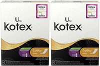U by Kotex Lightdays Liners, Unscented, Extra Coverage, 80 ea (Pack of 2)