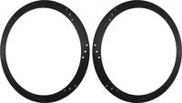 12" Subwoofer Speaker Spacers Depth Extender Extending Rings - 1/4" thick - ID: 11 1/8" OD: 12 7/8" - 1 Pair - SSK12 - Stackable - Perfect For Framing Fiberglass Enclosures