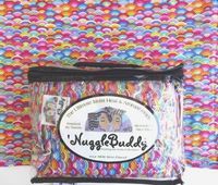 'NUGGLEBUDDY NEW! Microwavable Moist Heat & Aromatherapy Organic Rice Pack Cold Pack. Beautiful Rainbow Fabric. UNSCENTED. Great Gift Idea!