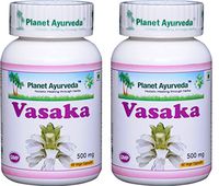 Planet Ayurveda Vasaka, 500mg Veg Capsules - 2 Bottles