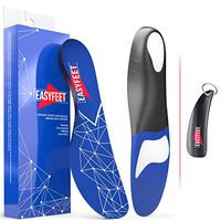 Plantar Fasciitis Arch Support Shoe Inserts Women & Men – Insoles For Men & Women- Orthotics Inserts For Flat Feet Foot & High Arch - Athletic Running Insoles Men - Work boots Insoles For Men blue