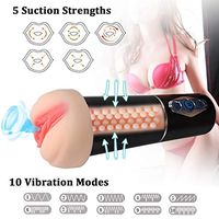 P'õckèt-P'ûssý Pùssy Men Toys 3D Realistic-Pussey Electric Deluxe Toy for Men Pussyfoot Rechargeable Hands Free Play with 10 Different Speeds