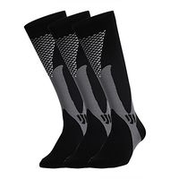 Ruzishun Compression Socks for Men & Women(3 Pairs),20-30 mmHg(Black,L/XL,3Pairs)