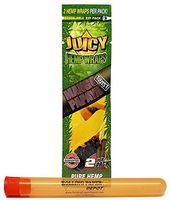 Juicy Mango Papaya Pure Hemp Wraps (1 Pack) with Rolling Paper Depot XL Kewltube