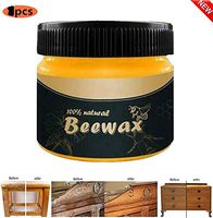 Wood Seasoning Beewax Multipurpose Natural Beeswax - Furniture Care Complete Solution Beeswax Polish, Home Cleaning Polished Waterproof And Wear-Resistant Beeswax Polish, for Wood & Furniture