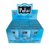 Pufai Reusable Slim Cigarette Filters Compatible 5 mm 6 mm 525 Piece 21 Turquoise Boxes