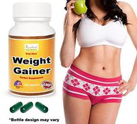 Ayurleaf Weight Gainer - Ladies Weight Gain Formula. Gain Weight Pills for Women. Helps Skinny Women gain Voluptuous Curves. Legs, Butt & Bust Butt Enhancer. Fast Weight for Women. (1) Bottle