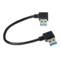 CY USB 3.0 Type-A to Data Cable for Hard Disk Computer 90 Degree Right Angled