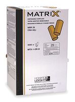 Howard Leight Matrix Single-Use Earplugs, Orange, Uncorded, Bulk Refill for Leight, MTX-1-OR-D