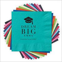 Dream Big Grad Cap Letterpress Napkins - Set of 200-4213_HOL