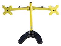 MonMount Dual LCD Freestanding Monitor Stand Up to 24-Inch, Yellow (LCD-6460Y)