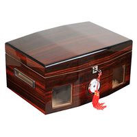 CIGARLOONG Cigar Humidor Solid Wood About 50-70 Cigars