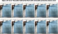 Therapist's Choice® Reusable Cold & Hot Pack Large 8"x11.5" with Removable Protective Sleeve Cover (10)