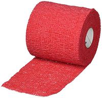 Andover PowerFAST Flexible Adhesive Stretch Tape, 2'' x 5 Yards, Red, 24 Rolls