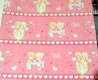 Precious Moments Wrapping Princess Pink Girl Paper 2-Sheets Party Gift Decoration