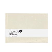 3SumLife Scrapbook Polaroid Photo Album DIY Fujifilm Instax Album Hard Cover Elegant Memory Book With Accessories Christmas Family Valentines Day Thanksgiving Day and Birthday Gift 4C(white)