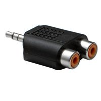 Seismic Audio - SAPT55 - 3.5 MM 1/8" TRS Male to 2 RCA Female Splitter