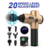 Magma Deep Tissue Massager Pain Relief Percussion Massage Gun For Athletes Electric Massage Device Muscle Recovery Portable Therapy Device With 20 Speed Gold