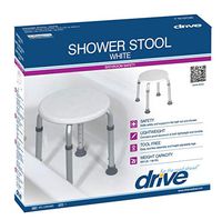 Complete Medical Bath Stool - Round White