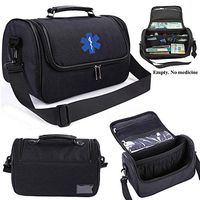 personalized custom own LOG0 Shoulder Bag for EMT,Paramedic, Home Health, Nurses,Doctor,Medical Professionals (Black)