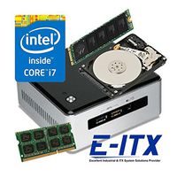 Intel NUC5i7RYH Core i7-5557U NUC System, 16GB DDR3L , 240GB M.2 SSD , 2TB HDD, WiFi, Bluetooth, Pre-Assembled and Tested by E-ITX