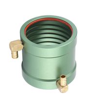 36-40mm/36-50mm Water Cooling Jacket,RC Ship Boat Motors Water Cooling Jacket Water-Cool Kit for 3650 3660 3665 3674 Motor,CNC Machined Metal Construction,Anodized Finish for Durability(36-40MM)