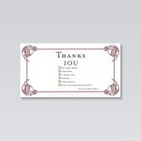 Thank You IOU card