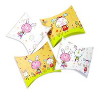 Pillow Boxes, Gift Card Holders, Perfect for Easter Hunt or Basket, Colorful and Playful Easter Theme, 4 Designs, Set of 4 one Each Design (Easter Springtime Friends)