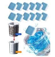 12 pcs Effervescent Tablet Washer Cleaner,Washing Machine Deep Cleaning Tab,Washer Cleaning Detergent