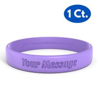 Reminderband Classic Custom 100% Silicone Wristband - Personalized Silicone Rubber Bracelet - Customized, Events, Gifts, Support, Causes, Fundraisers, Awareness - Men, Women, Kids