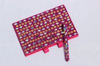 9” Writing Poetry Journal/Sketchbook -Stonestudded Handmade Scrapbook/Notebook Diary with stonestudded pen (PINK)