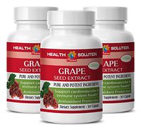 Grape Seed Capsules - Grape Seed Extract- Support The Heart Muscle (3 Bottles)