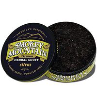 Smokey Mountain Herbal Snuff - Citrus - 1-Can - Nicotine-Free and Tobacco-Free