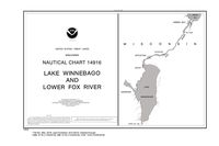 NOAA Chart 14916: Lake Winnebago & Lower Fox River (38 Page Booklet)