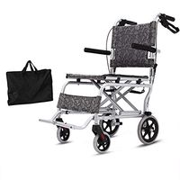 Xiao Jian Wheelchair - Lightweight Folding Elderly Wheelchair Portable Aluminum Alloy Elderly Travel Trolley Size -88x52x90cm Wheelchair
