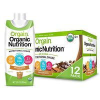Orgain Organic Nutritional Shake, Iced Cafe Mocha - Meal Replacement, 16g Protein, 21 Vitamins & Minerals, Gluten Free, Soy Free, Kosher, Non-GMO, 11 Ounce, 12 Count (Packaging May Vary)