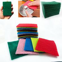 100 Scouring Pads Medium Duty Home Kitchen Scour Scrub Cleanning Pad Wholesale !