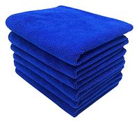 UTowels Professional Grade Premium Multi-Color Microfiber Towels 16" x 16" for All House Cleaning and Car Cleaning (144, Royal Blue)