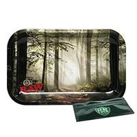 RAW"Smokey Forest Trees" Rolling Tray (Small) with Leaf Lock Gear Pouch