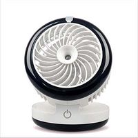 Pixnor Mini USB Misting Fan with Personal Cooling Mist Humidifier Rechargeable Portable Mini Misting Cooling Fan for Home Office and Travel (Black)