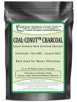 Coal-Conut (TM) - Coarse Granular Husk Activated Coconut Shell Charcoal - Food Grade (12/30 Mesh), 10 kg
