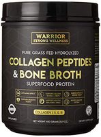 Collagen Peptides & Bone Broth by Warrior Strong Wellness: Pure Grass-Fed Hydrolyzed Collagen Powder Boost for Healthy Skin, Nails, Hair, Joints, Muscles &